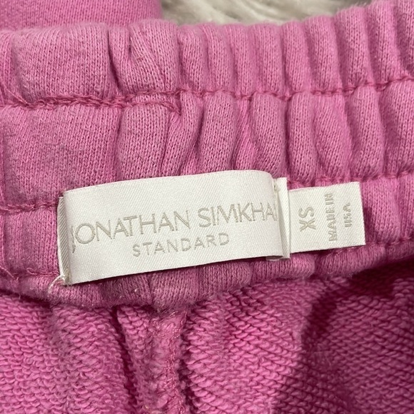 Jonathan Simkhai Niya Organic Terry Drawstring Track Pants in Orchid - Picture 3 of 10